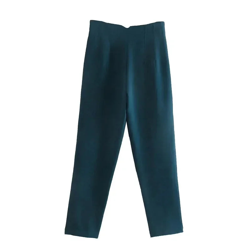 Women's High Waist Office Pants With Formal Pencil Trouser Fashion Style