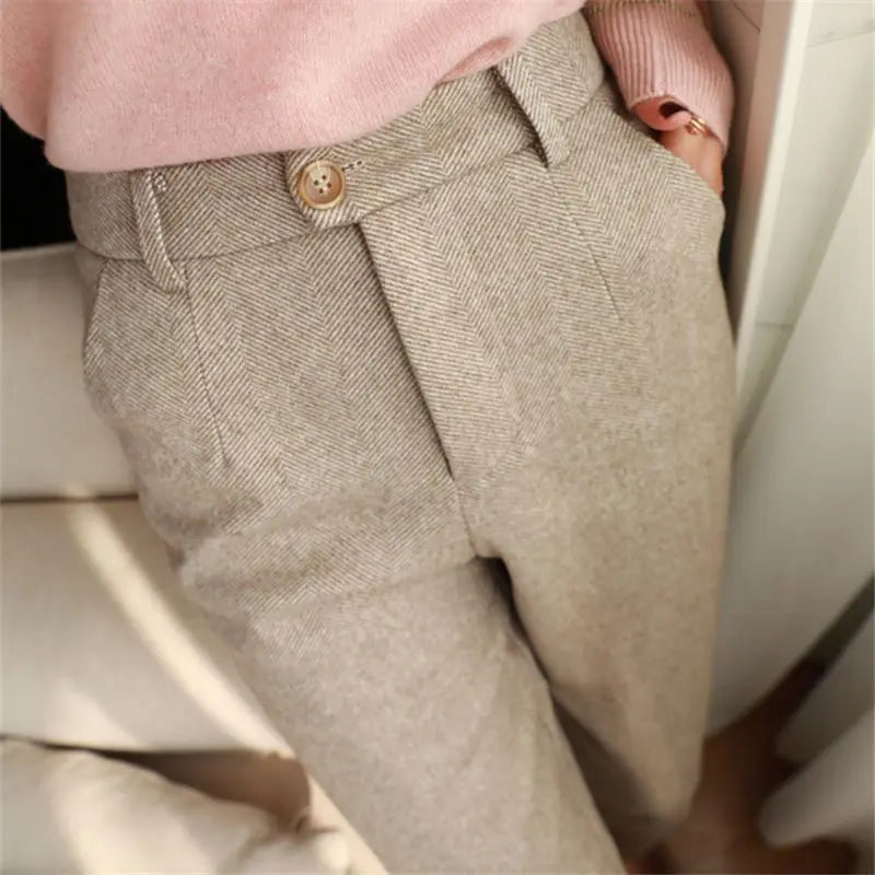 Womens High Waist Harem Pants With Casual Korean Fashion Style Design