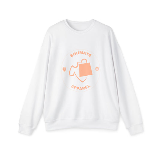 Shumate Apparel Logo Sweatshirt — Minimal Peach Graphic Crewneck