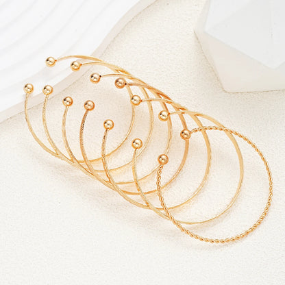 Women’s Punk Gold Bracelet Set (7pcs)