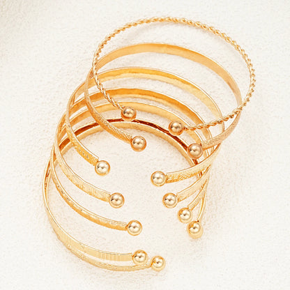 Women’s Punk Gold Bracelet Set (7pcs)