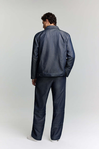 JENDUE Timeless Denim Jacket - Classic & Durable Outerwear
