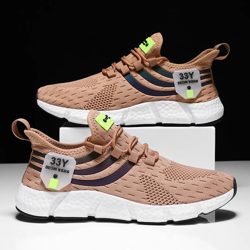 Mens Breathable Lightweight Sports Sneakers For Running Walking And Outdoor Activities