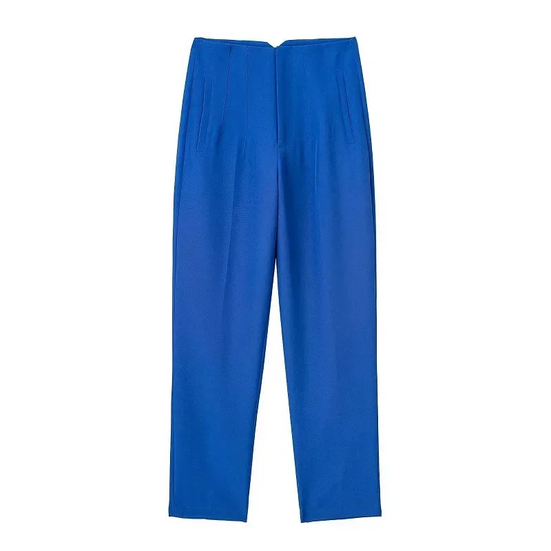 Women's High Waist Office Pants With Formal Pencil Trouser Fashion Style