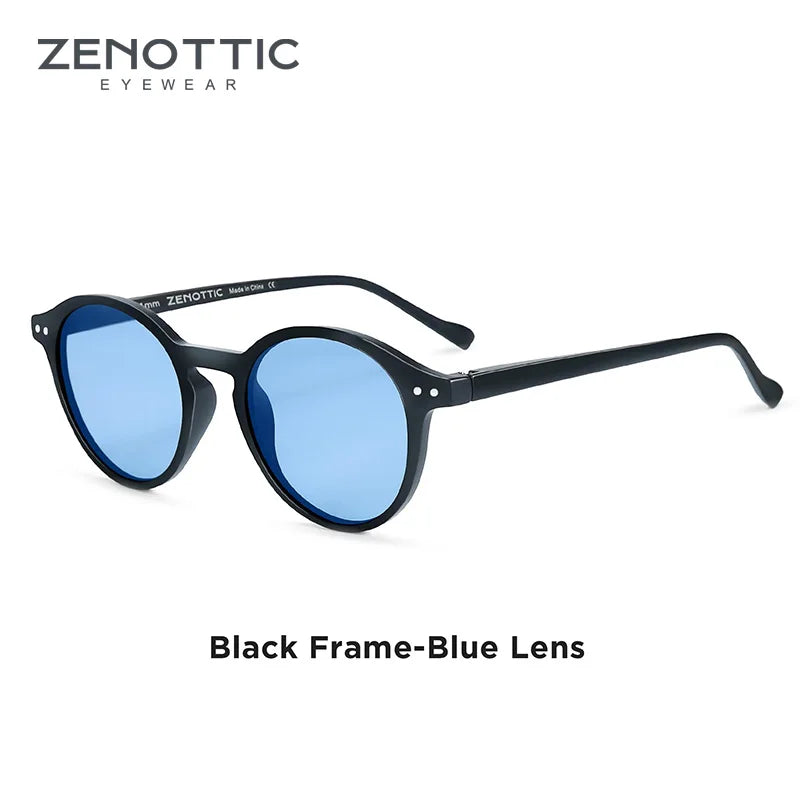 Retro Round Polarized Sunglasses With UV400 Vintage Fashion Style Design Features