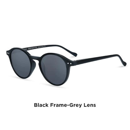 Retro Round Polarized Sunglasses With UV400 Vintage Fashion Style Design Features