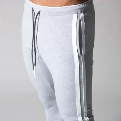 Mens Striped Jogger Sweatpants For Fitness Running