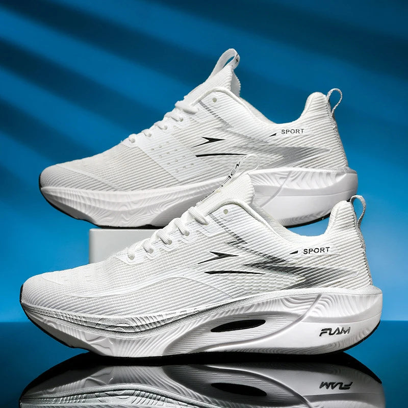 Breathable Lightweight Marathon Running Shoes With Air Cushion And Carbon Support