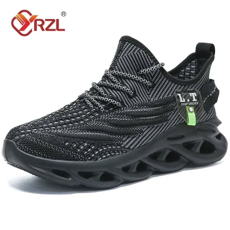 Breathable Mesh Running Sneakers With Shock Absorption For Outdoor Sports Activities