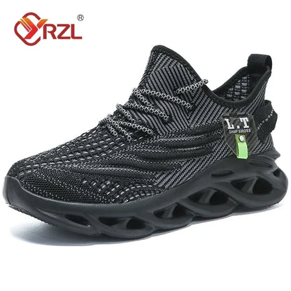 Breathable Mesh Running Sneakers With Shock Absorption For Outdoor Sports Activities