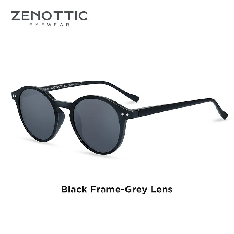 Retro Round Polarized Sunglasses With UV400 Vintage Fashion Style Design Features