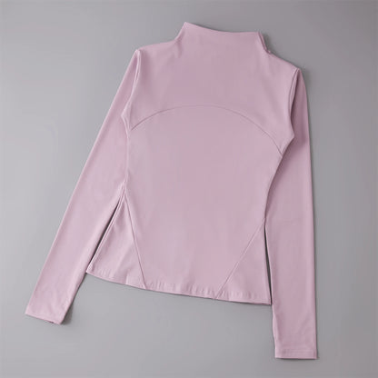 Women Yoga Windbreaker Sports Jacket With Long Sleeve Workout Comfort Design
