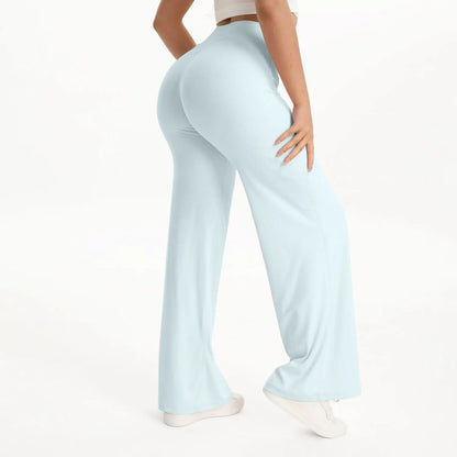 SoftMotion Straight Leg Yoga Pants With Mid Waist Comfortable Sportswear Design