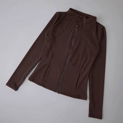 Women Yoga Windbreaker Sports Jacket With Long Sleeve Workout Comfort Design