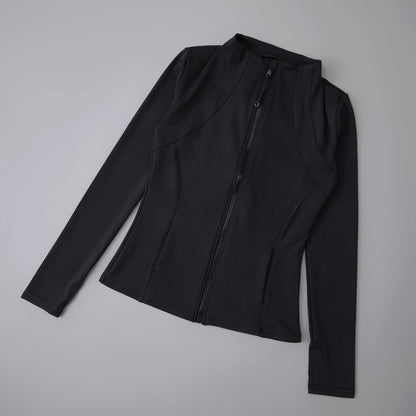Women Yoga Windbreaker Sports Jacket With Long Sleeve Workout Comfort Design