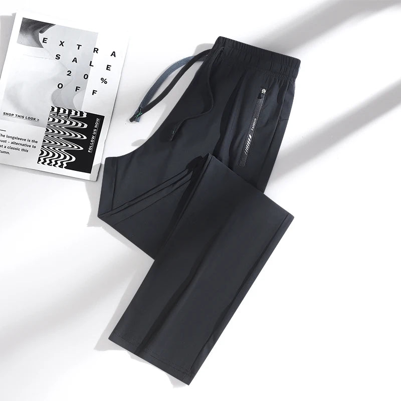 Quick Dry Breathable Ice Silk Pants For Casual Sports And Comfort