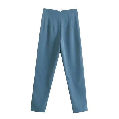 Women's High Waist Office Pants With Formal Pencil Trouser Fashion Style