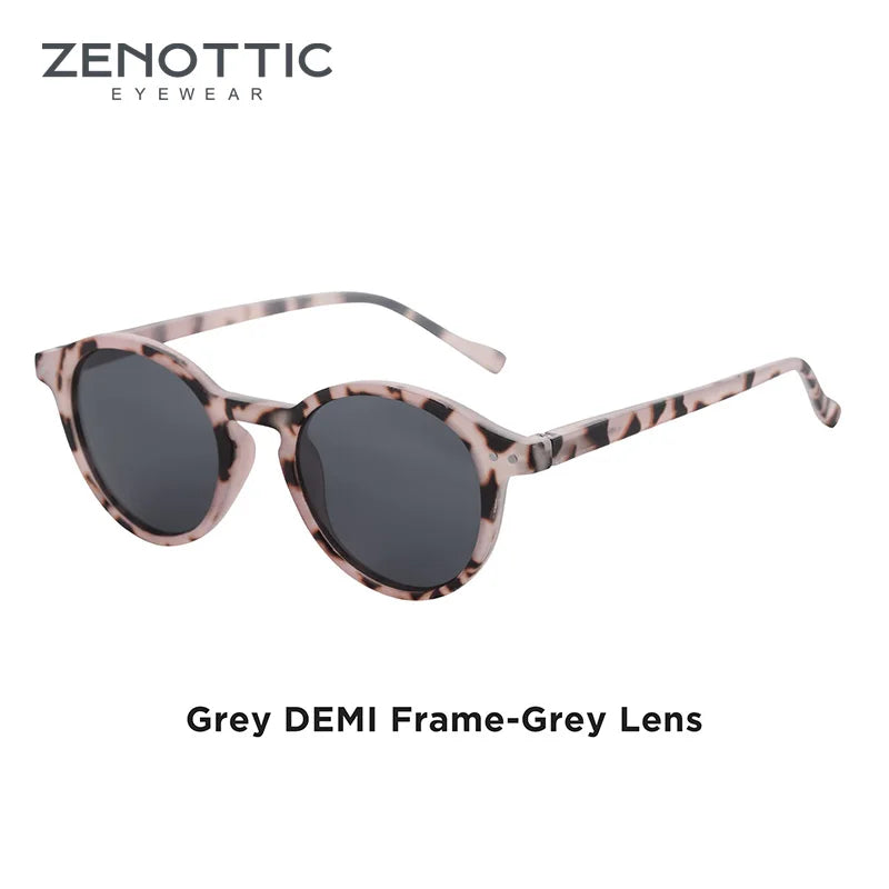 Retro Round Polarized Sunglasses With UV400 Vintage Fashion Style Design Features