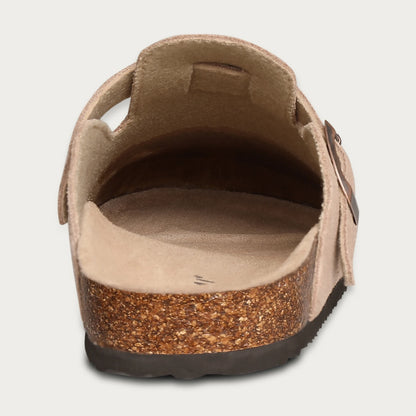 Women Cork Suede Clogs With Arch Support And Antislip Outdoor Comfort