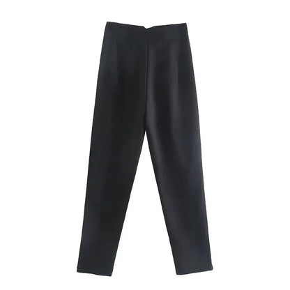 Women's High Waist Formal Pants With Elegant Office Fashion Style Design
