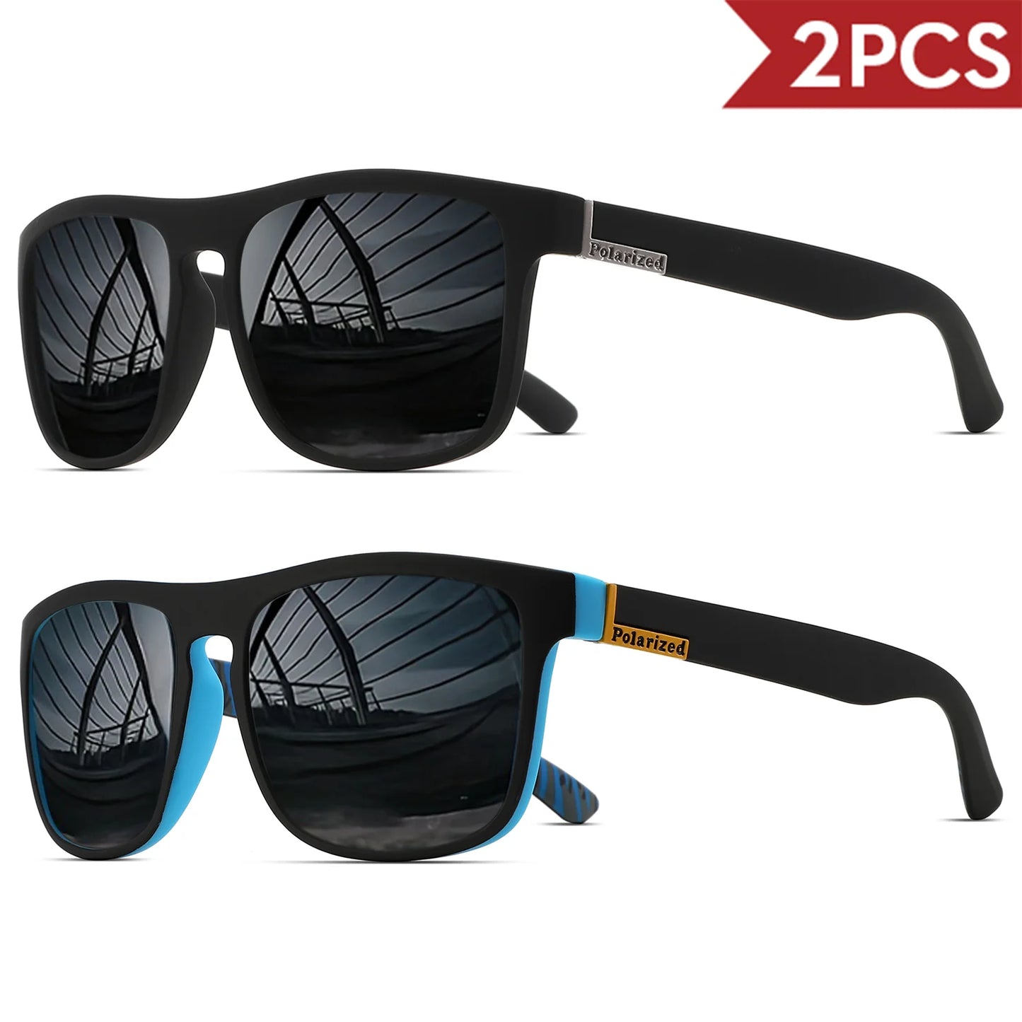 Polarized Sports Sunglasses With UV400 Lightweight Frame For Outdoor Activities