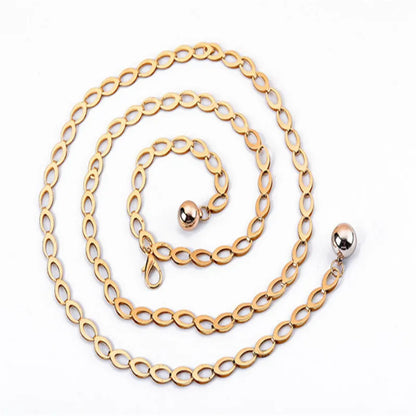 Women's Gold Waist Chain Belt With Elegant Party Fashion Style Design