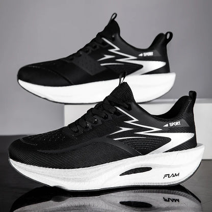 Breathable Lightweight Marathon Running Shoes With Air Cushion And Carbon Support
