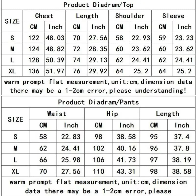 Retro Streetwear Hoodie Sweatpants Set For Men