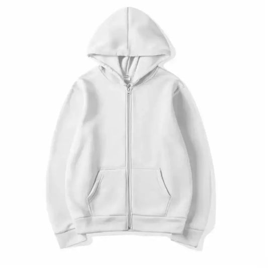 Oversized Zipper Hoodie With Long Sleeves And Casual Comfortable Sportswear Design