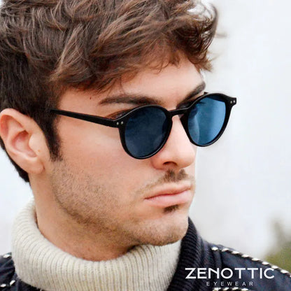Retro Round Polarized Sunglasses With UV400 Vintage Fashion Style Design Features