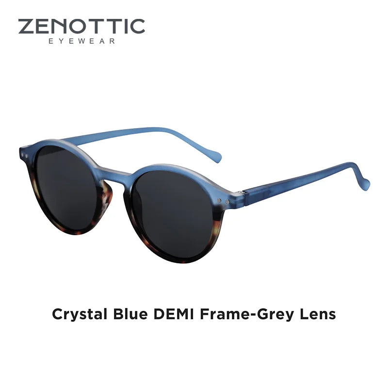 Retro Round Polarized Sunglasses With UV400 Vintage Fashion Style Design Features