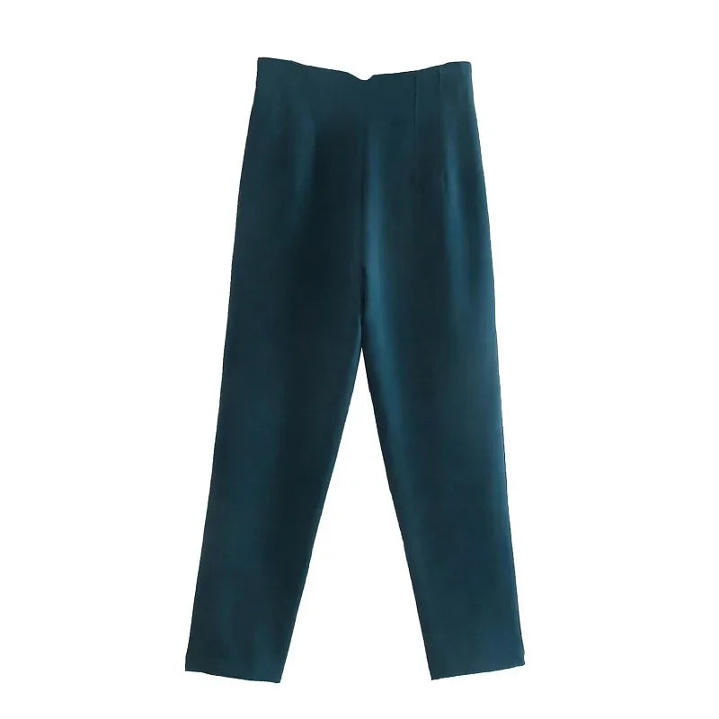Women's High Waist Formal Pants With Elegant Office Fashion Style Design