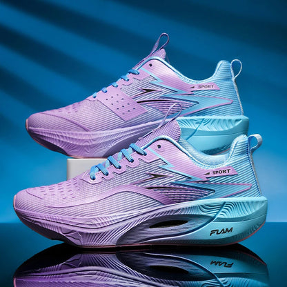 Breathable Lightweight Marathon Running Shoes With Air Cushion And Carbon Support