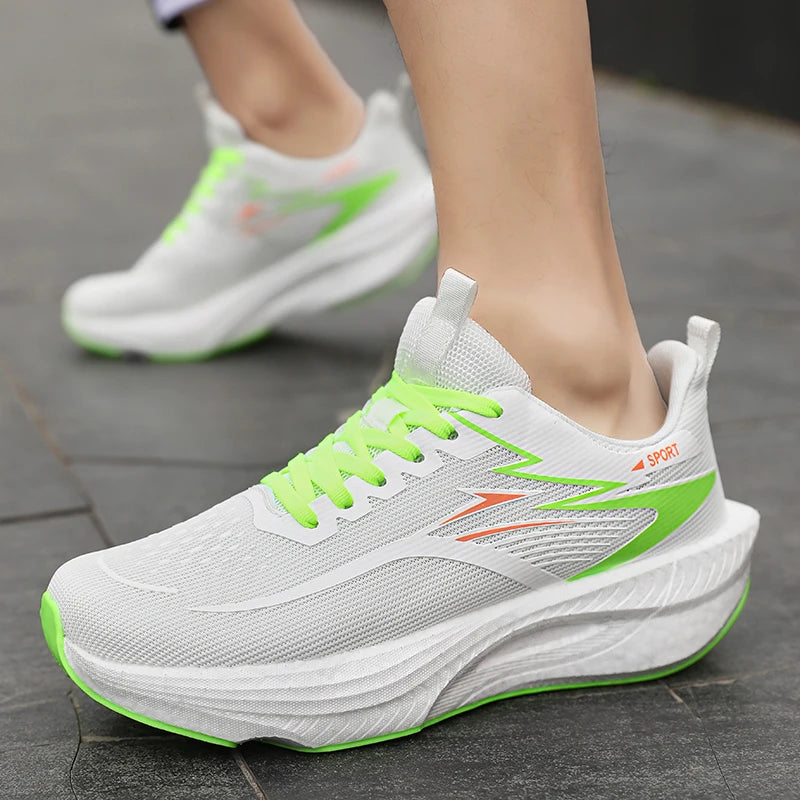 Breathable Lightweight Marathon Running Shoes With Air Cushion And Carbon Support
