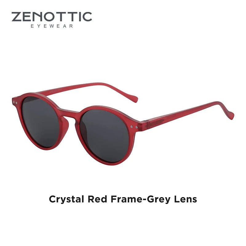 Retro Round Polarized Sunglasses With UV400 Vintage Fashion Style Design Features