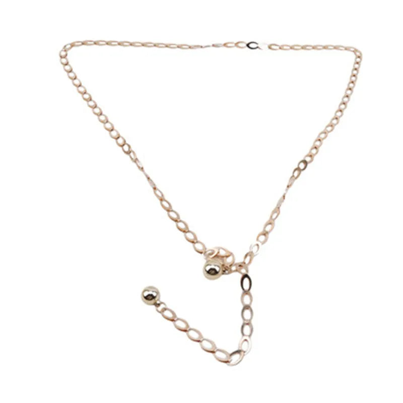 Women's Gold Waist Chain Belt With Elegant Party Fashion Style Design