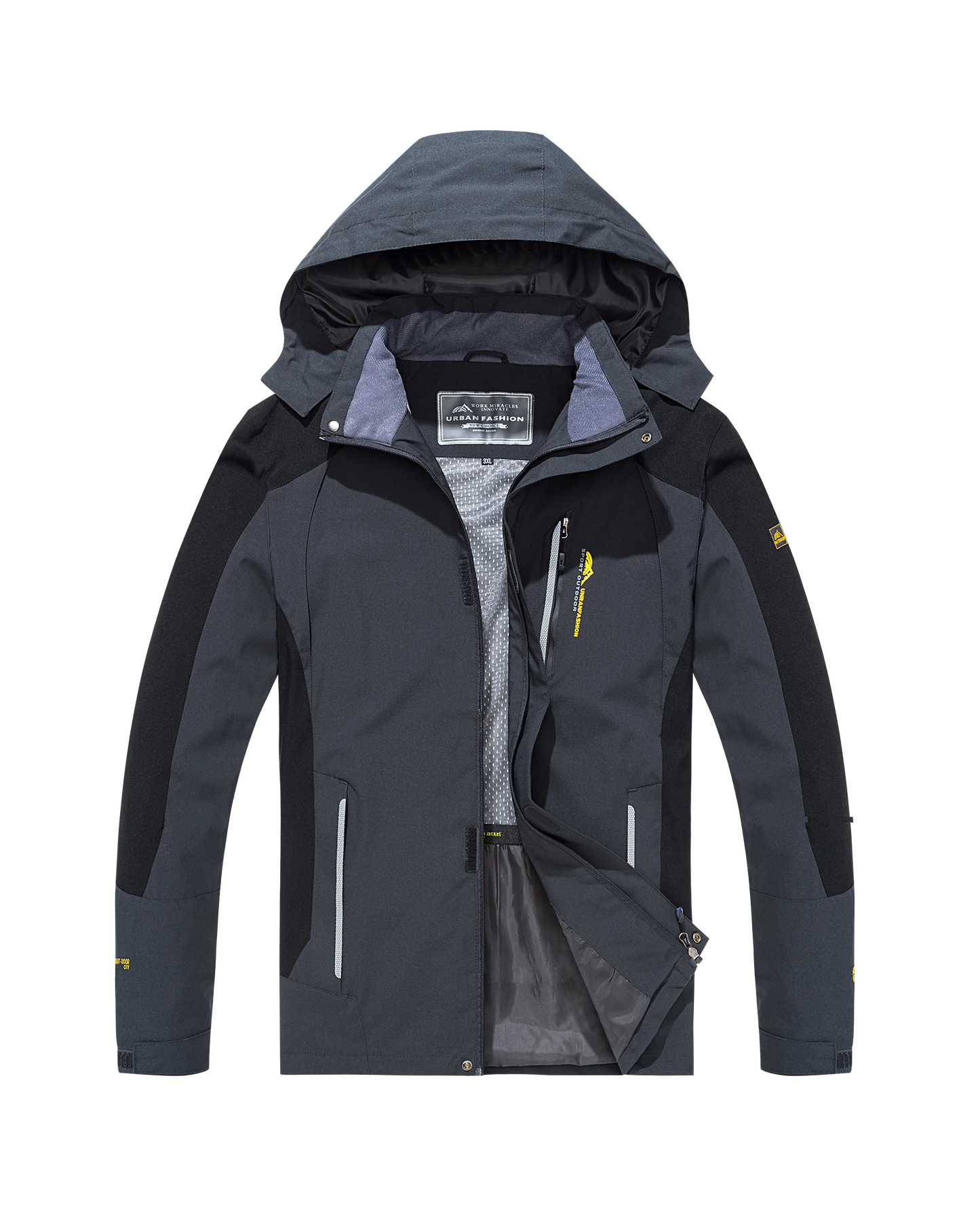 Men's Waterproof Hiking Jacket With Windproof Outdoor Trekking Fashion Style Design