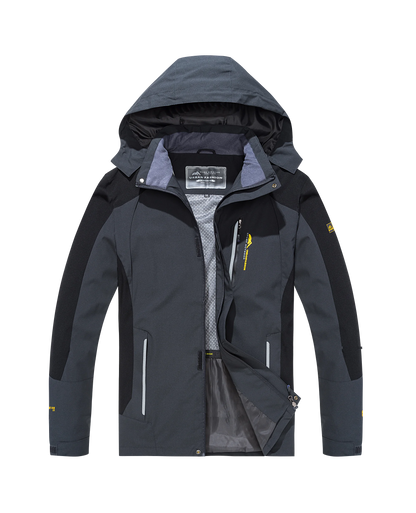 Men's Waterproof Hiking Jacket With Windproof Outdoor Trekking Fashion Style Design