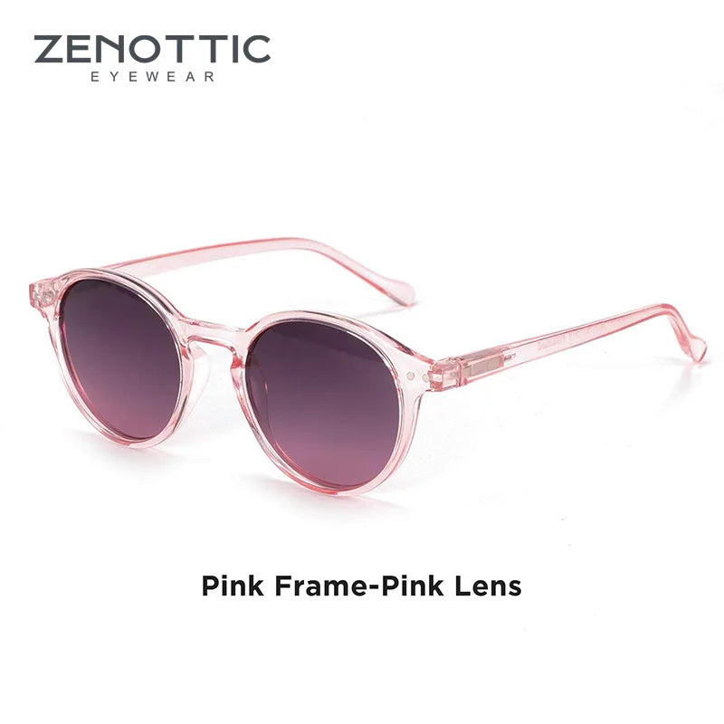 Retro Round Polarized Sunglasses With UV400 Vintage Fashion Style Design Features