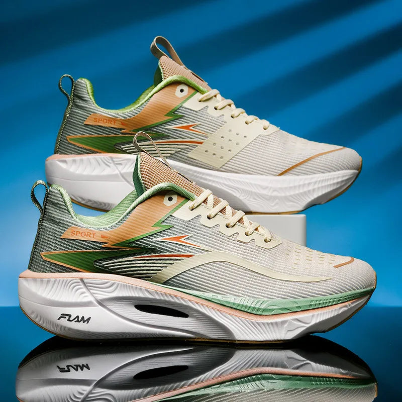 Breathable Lightweight Marathon Running Shoes With Air Cushion And Carbon Support