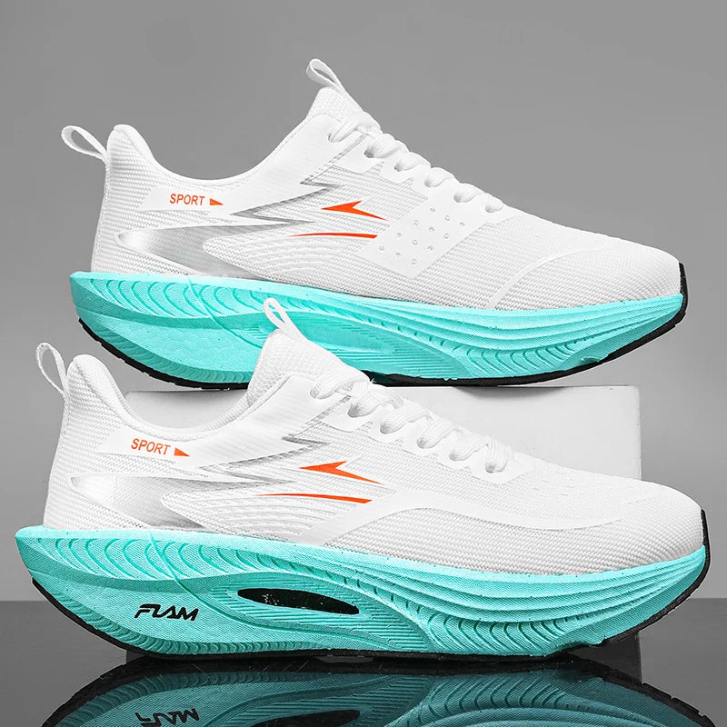 Breathable Lightweight Marathon Running Shoes With Air Cushion And Carbon Support