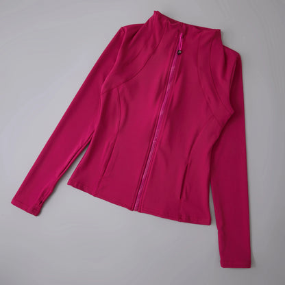 Women Yoga Windbreaker Sports Jacket With Long Sleeve Workout Comfort Design