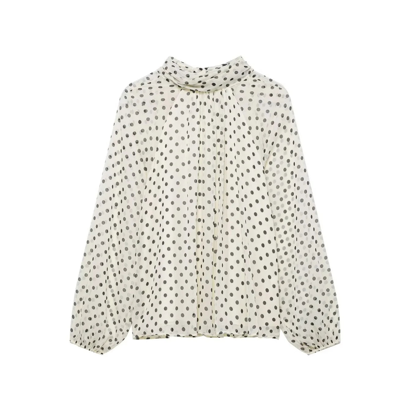 Women's Printed Blouse Shirt With Bow Lace Up Elegant Fashion Design