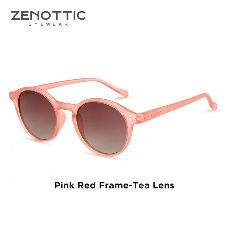 Retro Round Polarized Sunglasses With UV400 Vintage Fashion Style Design Features