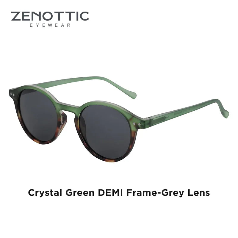 Retro Round Polarized Sunglasses With UV400 Vintage Fashion Style Design Features