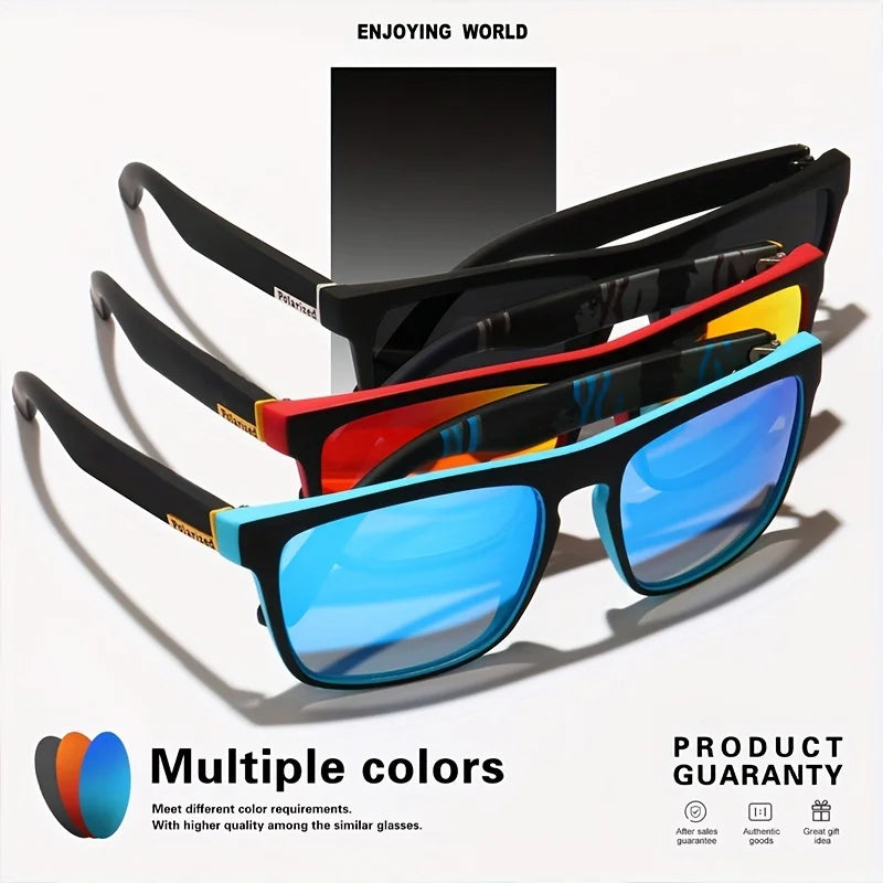 Polarized Sports Sunglasses With UV400 Lightweight Frame For Outdoor Activities