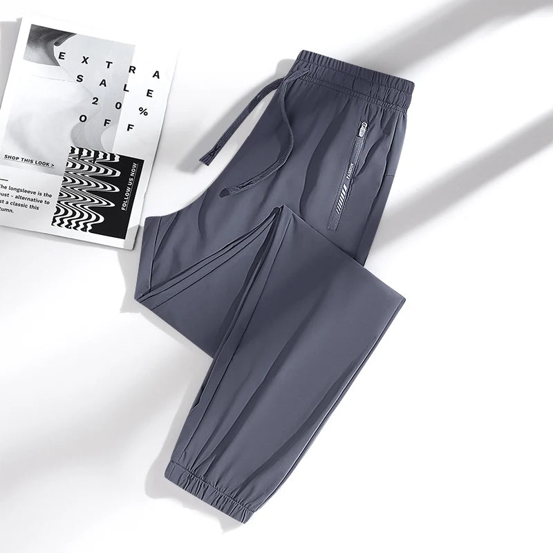 Quick Dry Breathable Ice Silk Pants For Casual Sports And Comfort