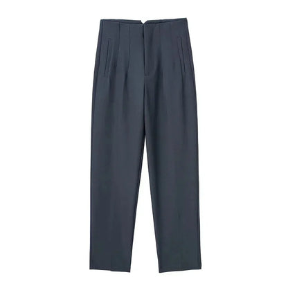 Women's High Waist Formal Pants With Elegant Office Fashion Style Design