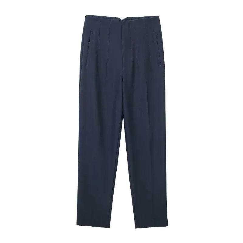 Women's High Waist Office Pants With Formal Pencil Trouser Fashion Style