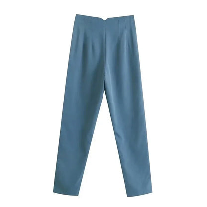 Women's High Waist Formal Pants With Elegant Office Fashion Style Design